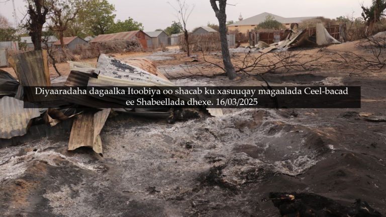 Al-Shabaab oo Warsaxaafadeed Kasoo Saaray Duqeymo ay Xabashidu ku Leysay Dad Shacab ah.