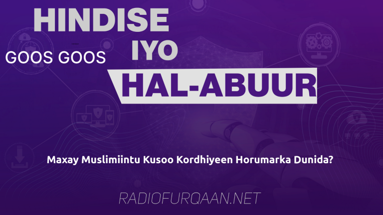 Googs-goos: Taxane Hindise iyo Hal-Abuur- Warbaahinta Islaamiga ah ee Al-Furqaan.